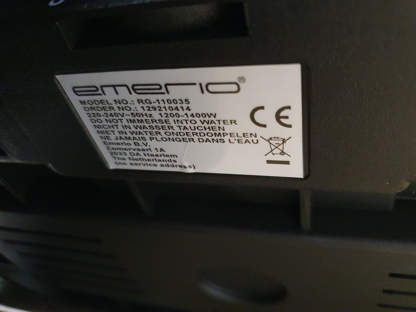 Raclete RG110035 /1400W - Emerio