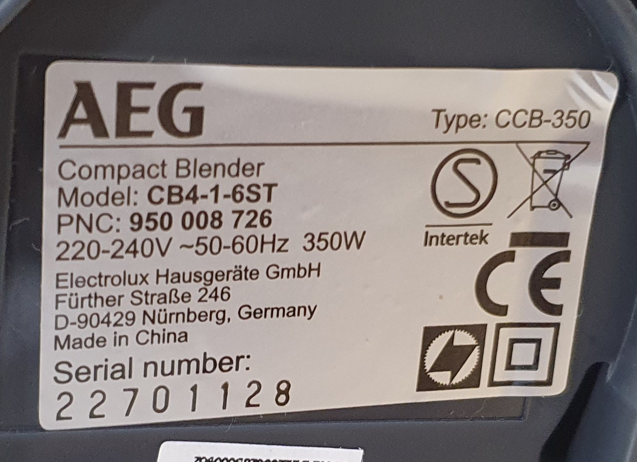 Liquidificador Deli 4 CB4-1-6ST|350W -AEG