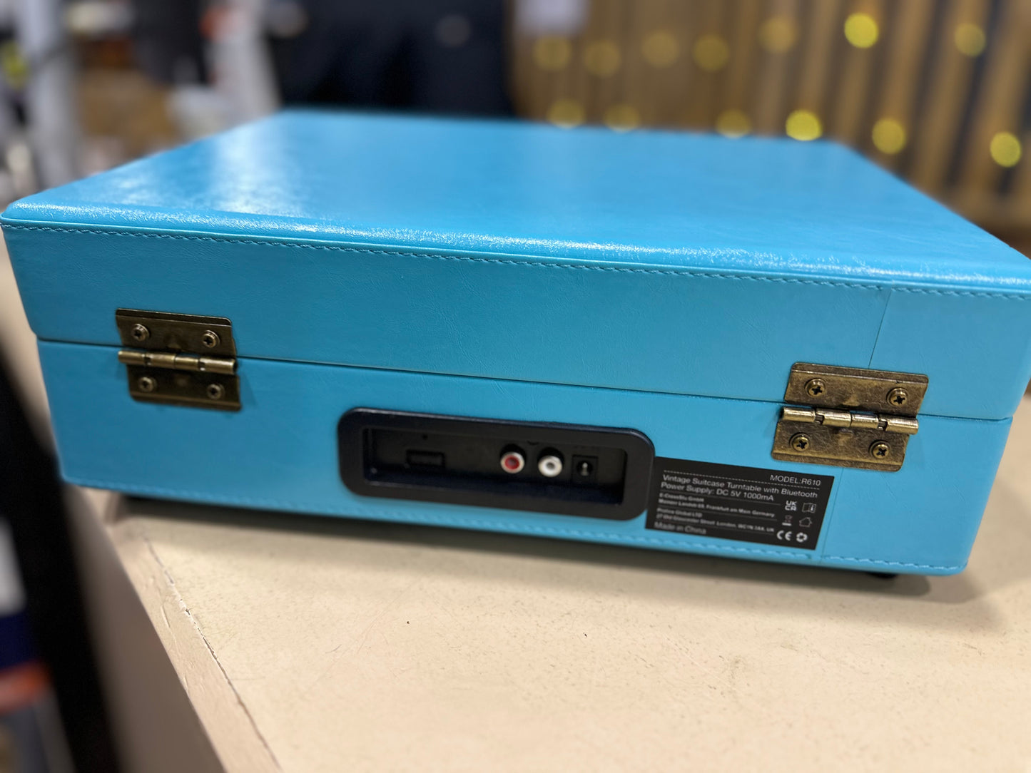 Gira-discos Vintage Suitcase / blue - Trynnay R610