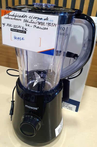 Liquidificador com Copo De Plástico MBL-32514-BK/500W/1,5L - MAWAA