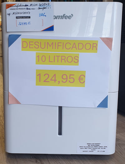 Desumidificador MDDN - 10DEN7,10 l/24h Branco - Comfee