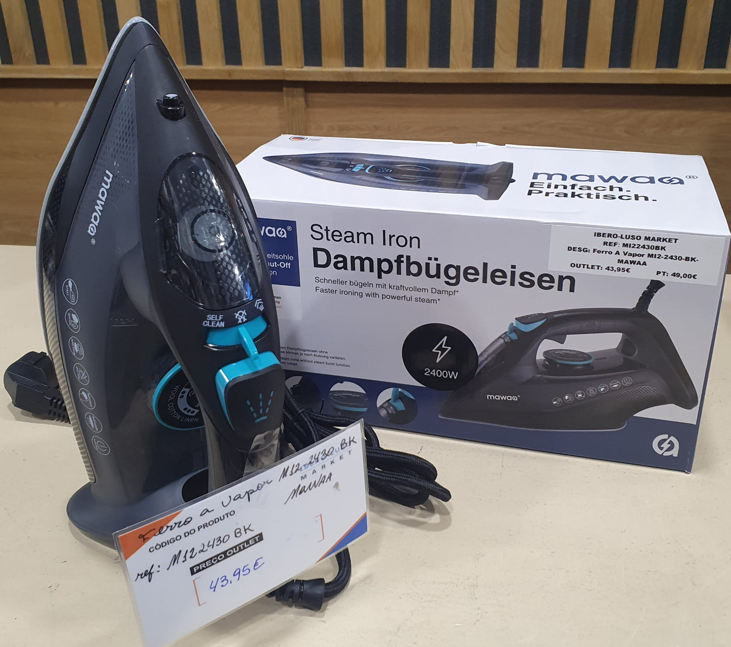 Ferro A Vapor MI2-2430-BK/2400W- MAWAA