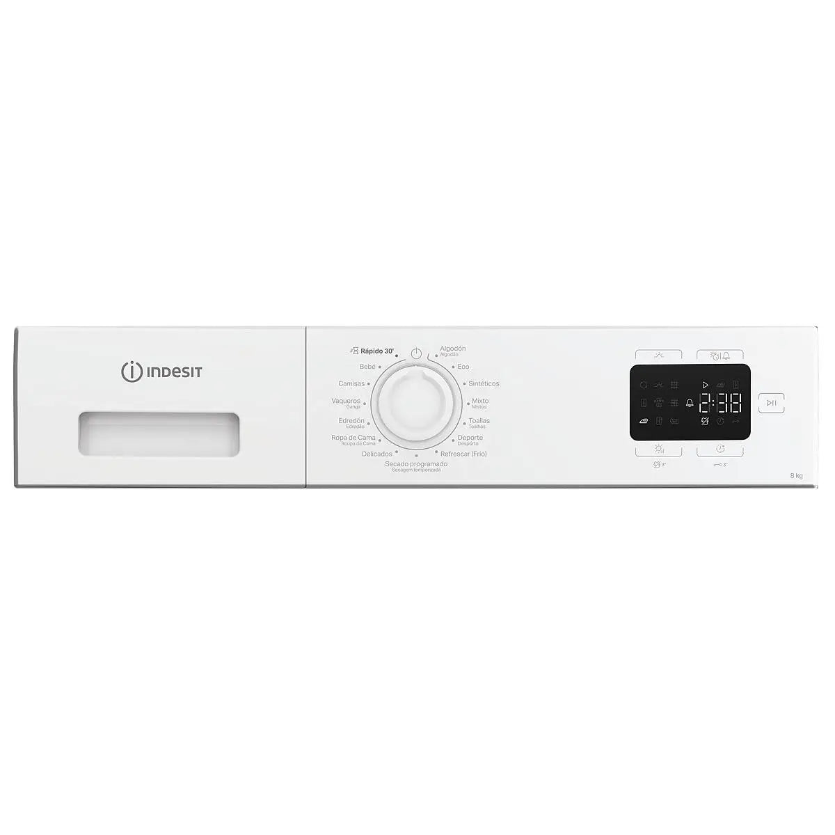 # Máquina de secar roupa CYSD82DWW SPT |BRANCO| 8KG |Classe E| CONDENSAÇÃO P/BOMBA CALOR - INDESIT