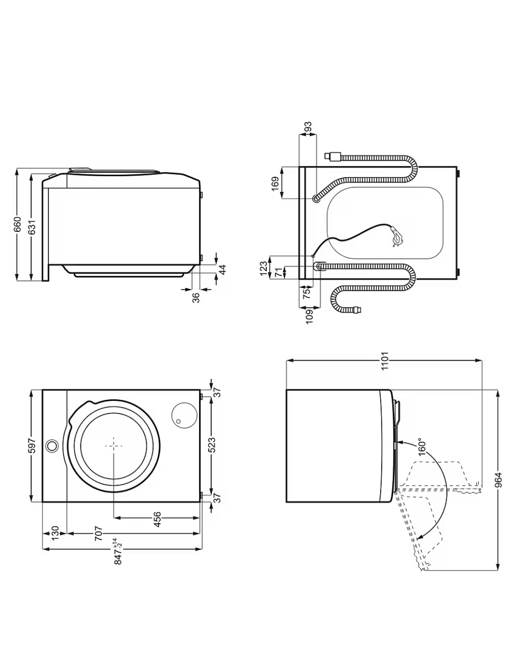 Máquina de Lavar Roupa - AEG LR8E80690