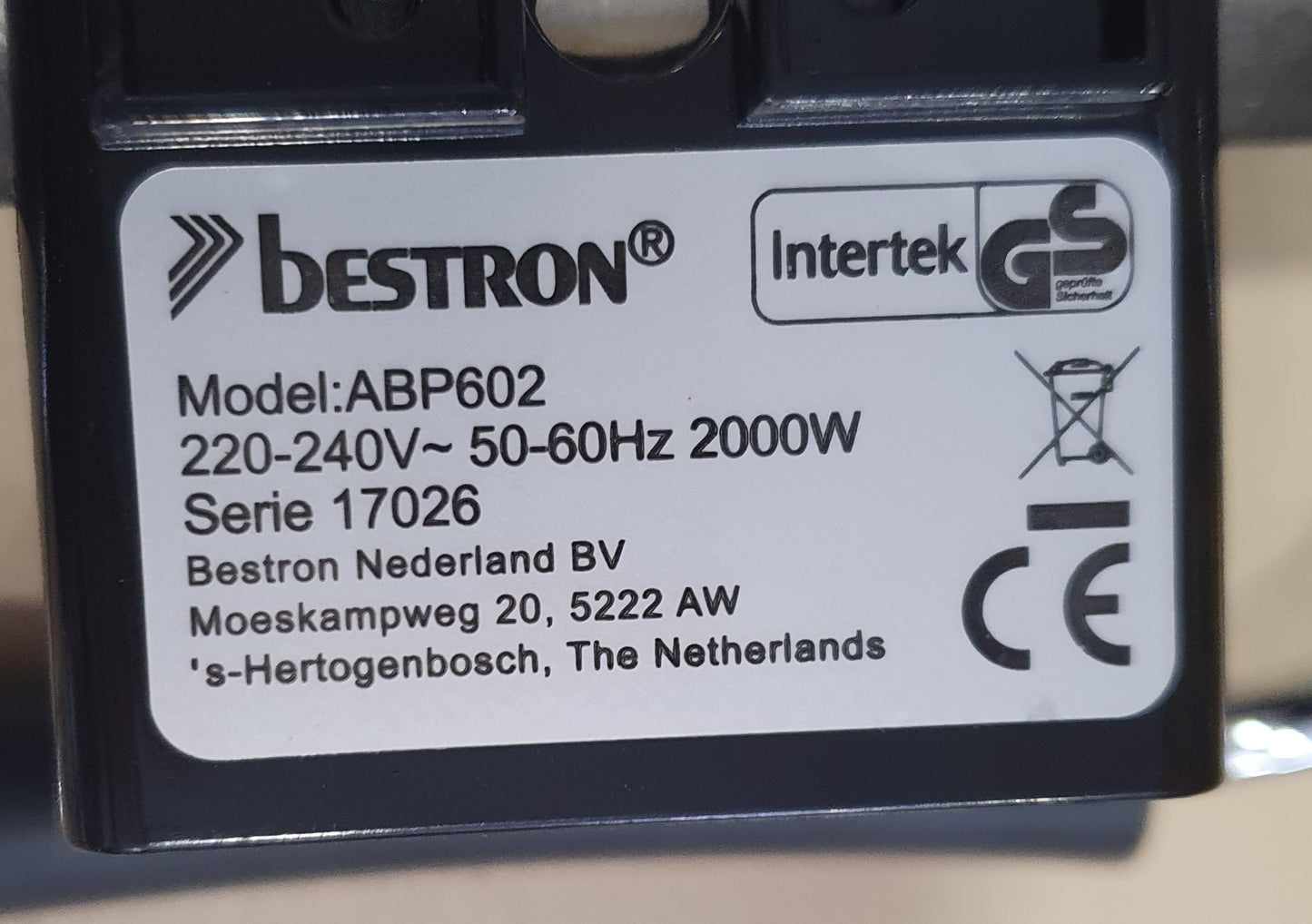 Grelha Elétrica  ABP602/2000W - Bestron