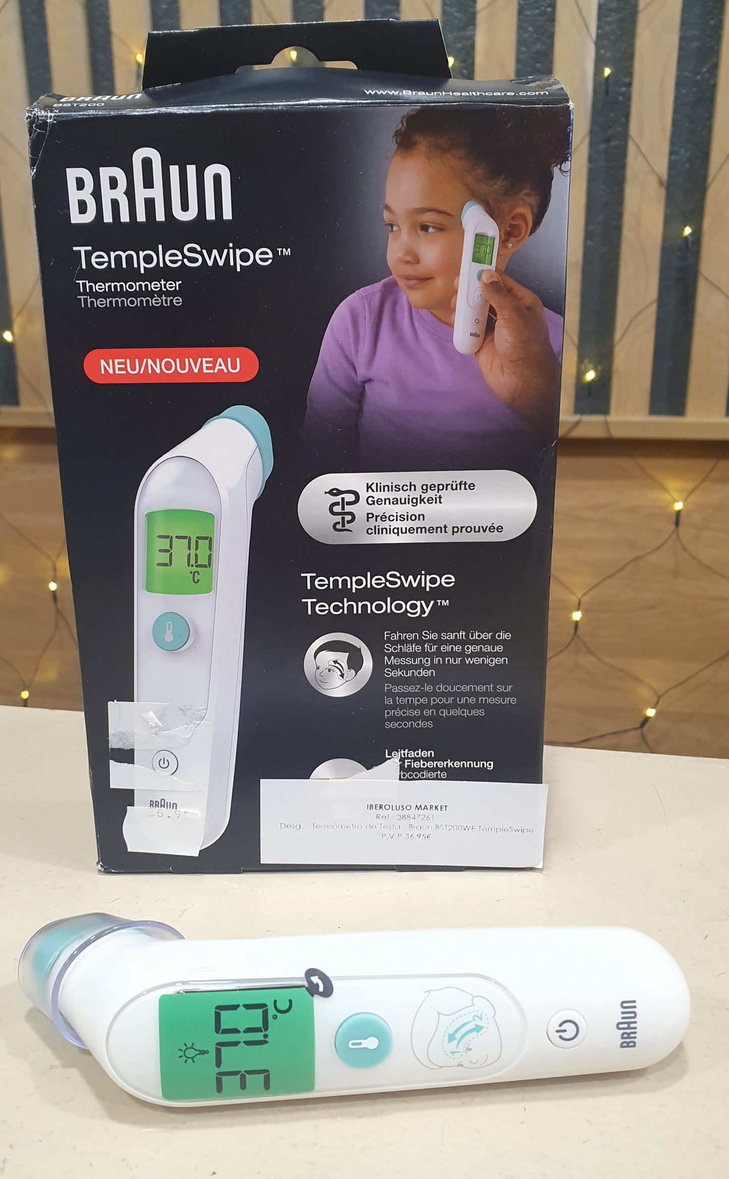 Termómetro de Testa BST200WE TempleSwipe  - Braun