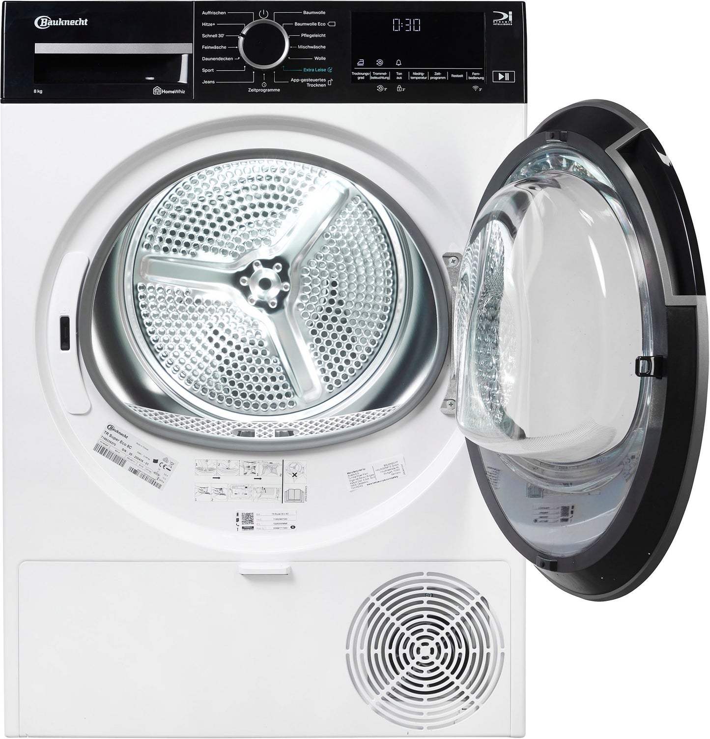 Máquina de Secar roupa TR Super Eco 8C | bomba de calor |8Kg -BAUKNECHT
