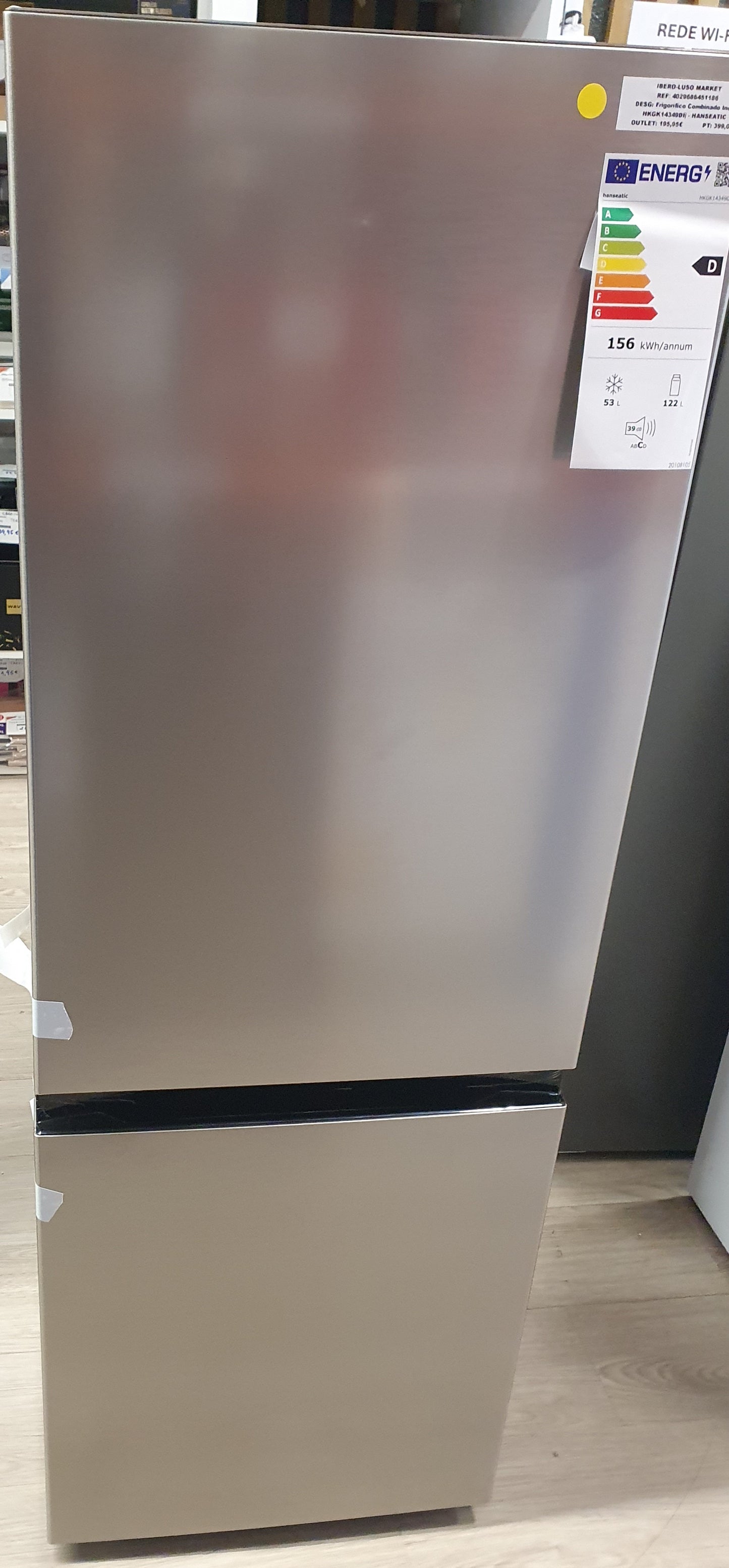 Frigorífico Combinado HKGK14349DI | Inox - HANSEATIC