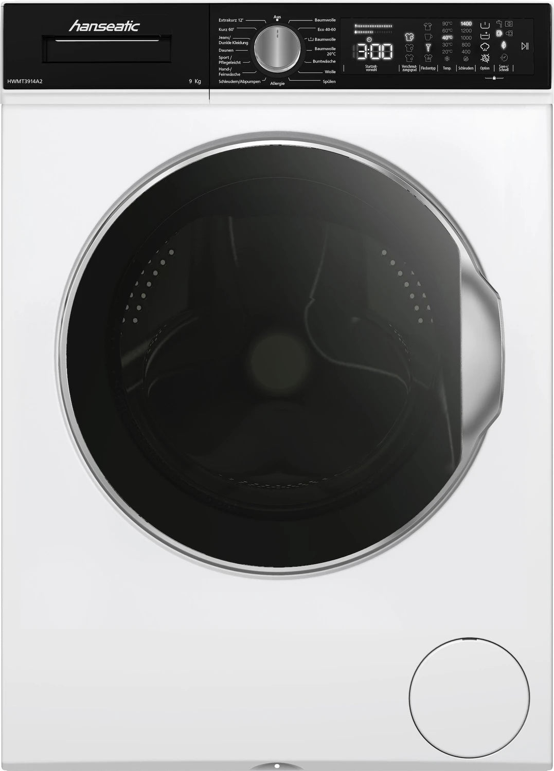Máquina de lavar roupa HWMT3914A2 |9Kg - HANSEATIC