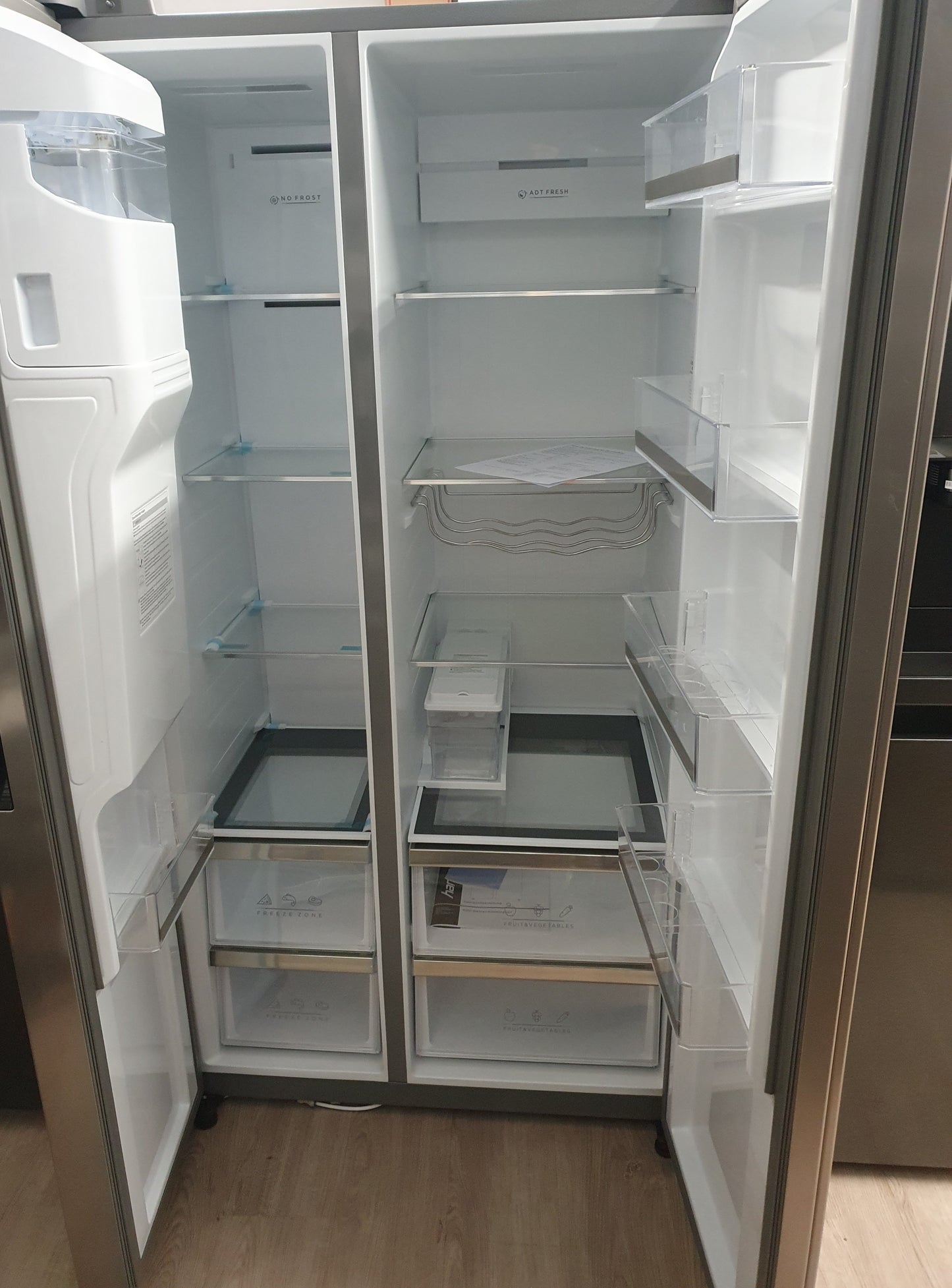 Frigorífico Americano HSBS17590CWEI|Inox|c/agua e gelo  - HANSEATIC