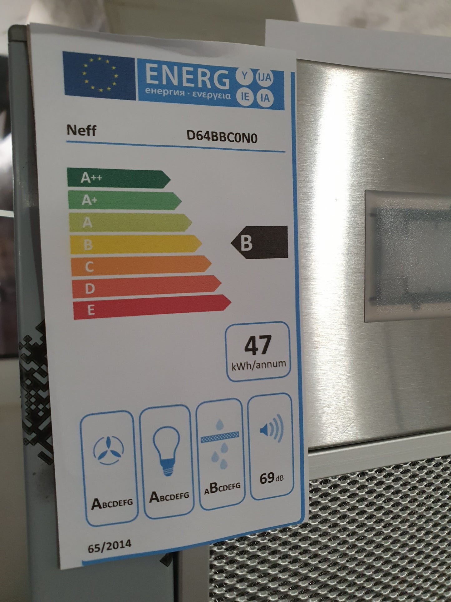 Exaustor NEFF D64BBC0N0 (60 cm - Inox)