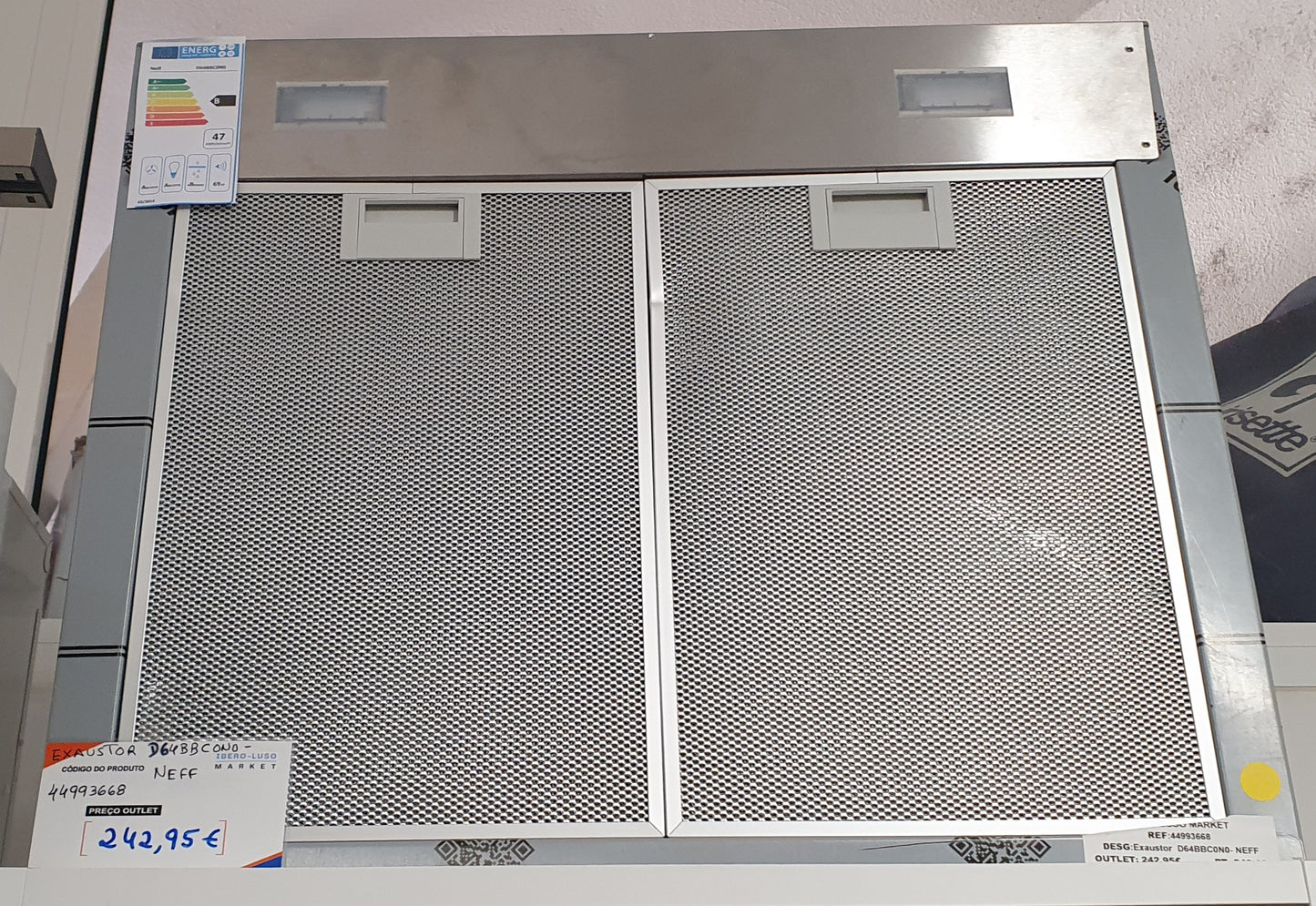 Exaustor NEFF D64BBC0N0 (60 cm - Inox)