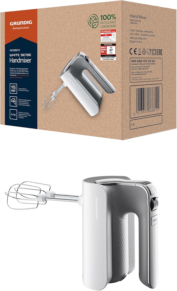 Batedeira HM6280W | 425 W | Branco- Grundig