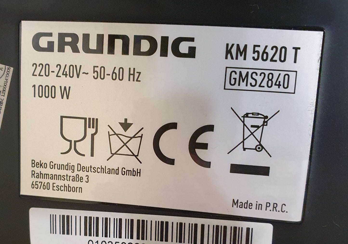 Máquina de Café Aut. KM 5620T|1000W - Grundig