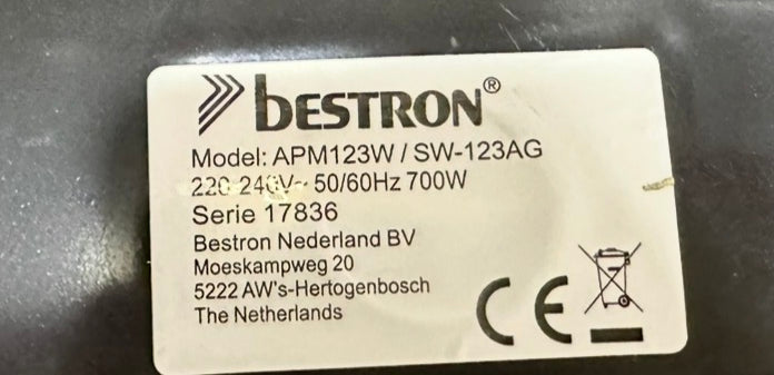 Grelhador Elétrico APM123/SW-123-AG | 700W- Bestron