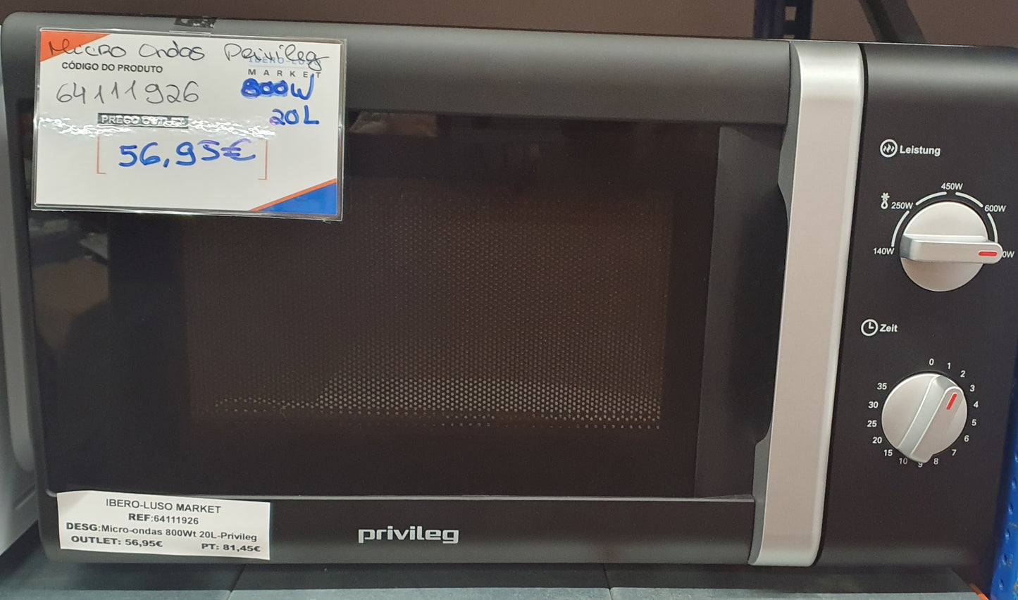 Micro-ondas 800Wt 20L-Privileg