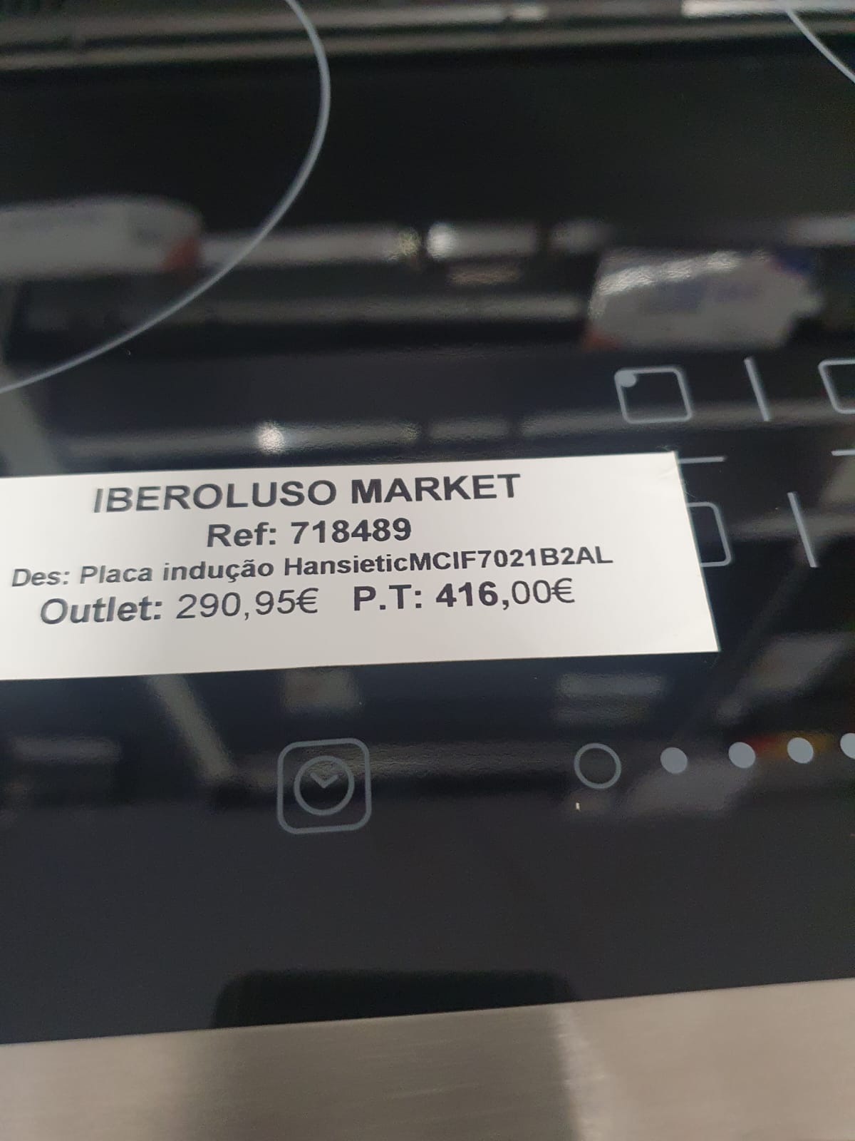 Placa de indução  MC-IF7021B2-A -Hanseatic
