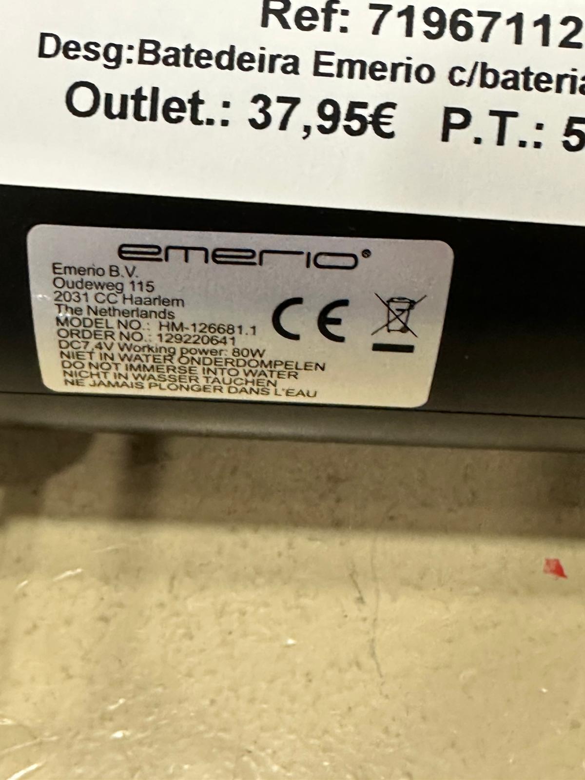 Batedeira a bateria HM1266811 - Emerio