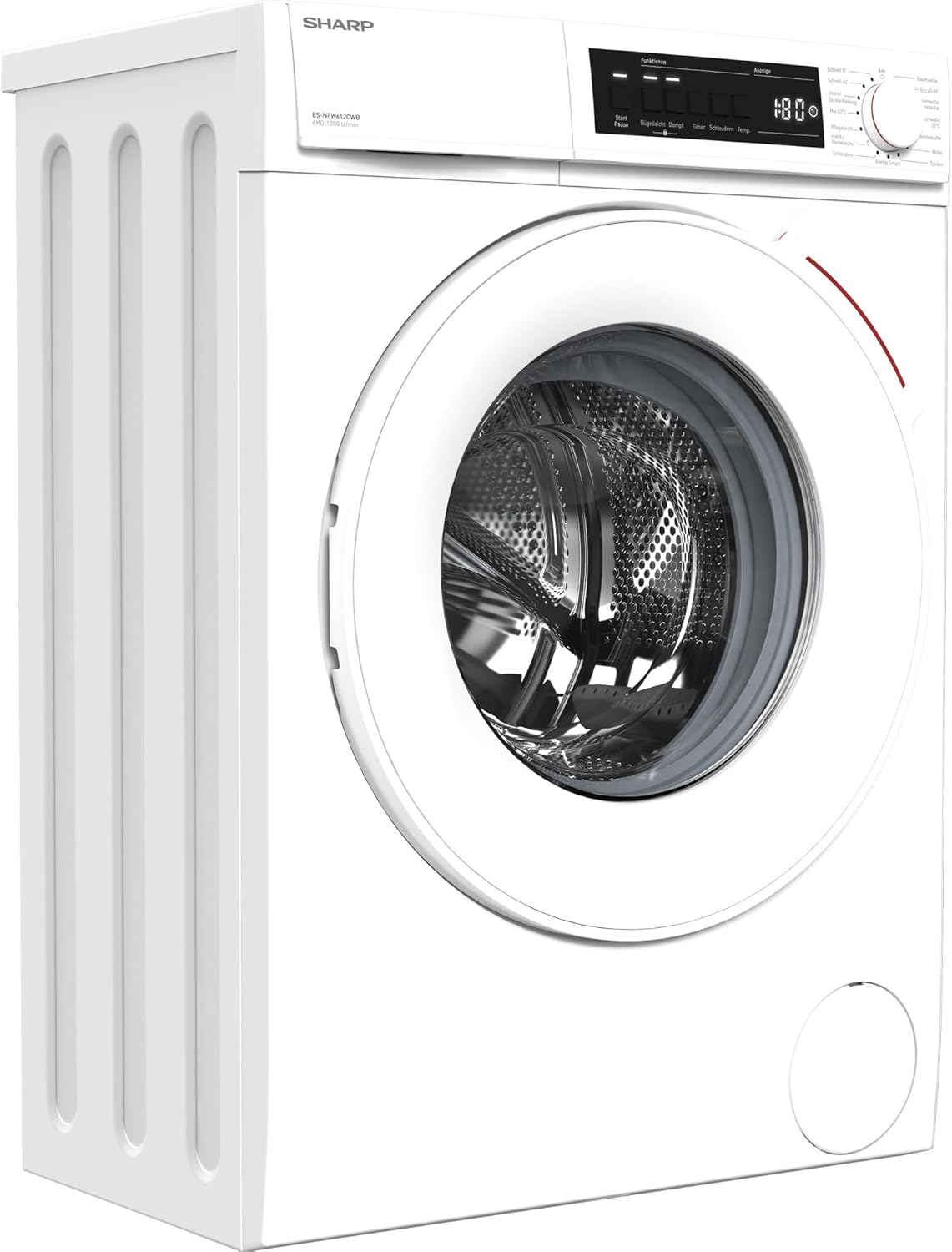Máquina de Lavar Roupa VAPOR ES-NFW612CWB-DE 6KG - SHARP