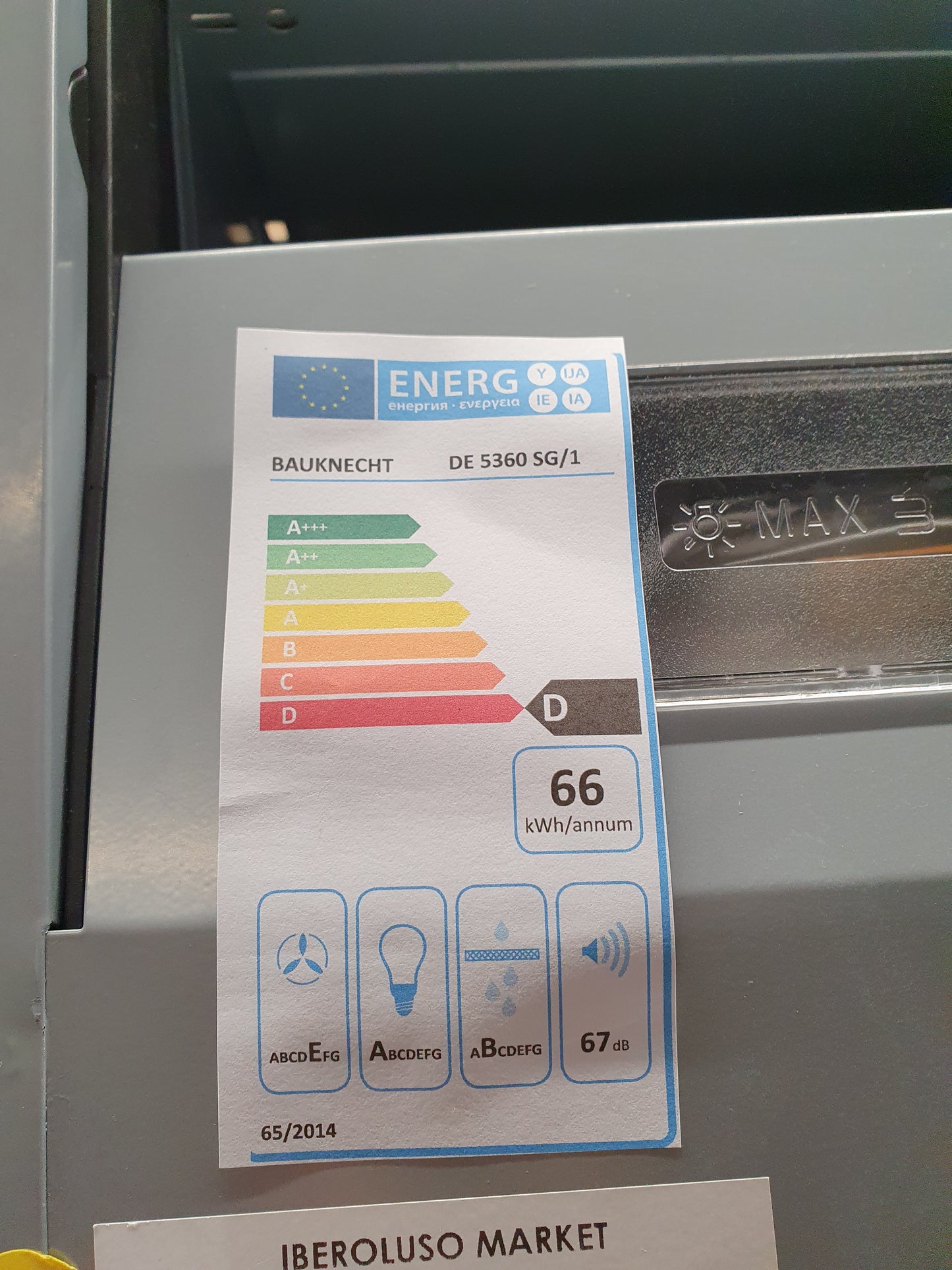 Exaustor DE 5360 SG/1 - Bauknech