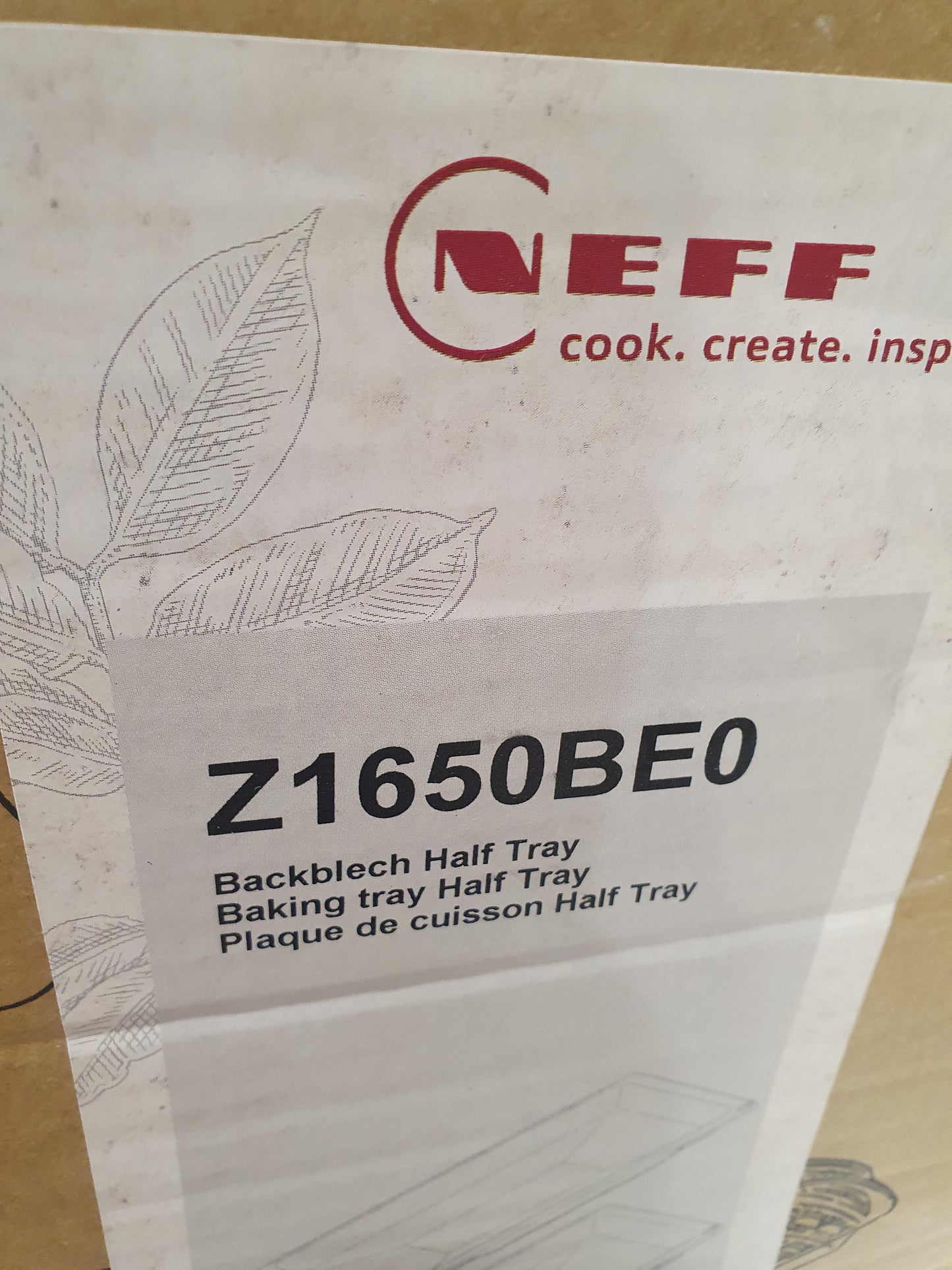 Conjunto de 2 Tabuleiros de Forno Z1650BE0 -NEFF
