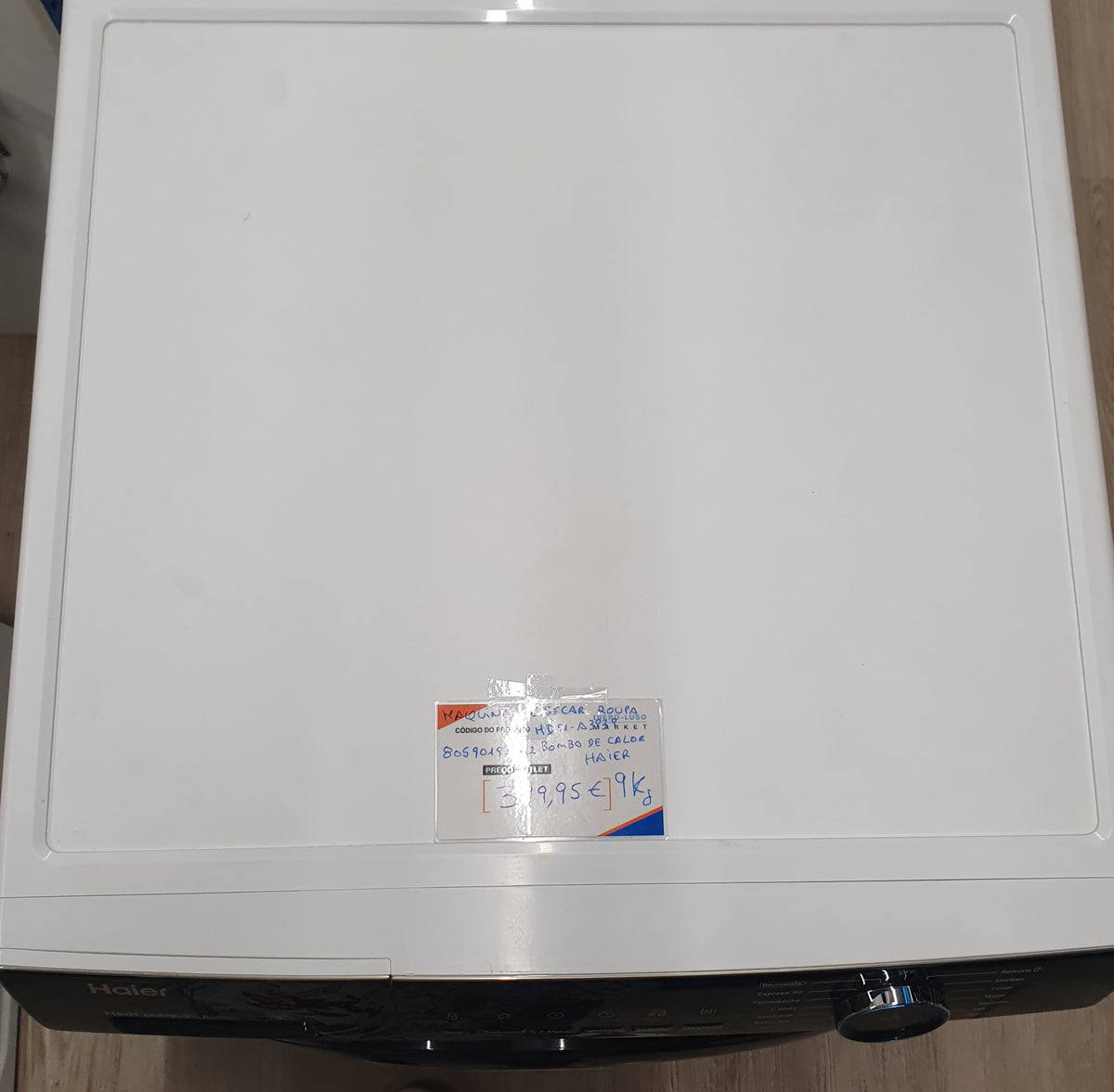 Máquina de Secar roupa HD91-A3939E| bomba de calor |9Kg - HAIER