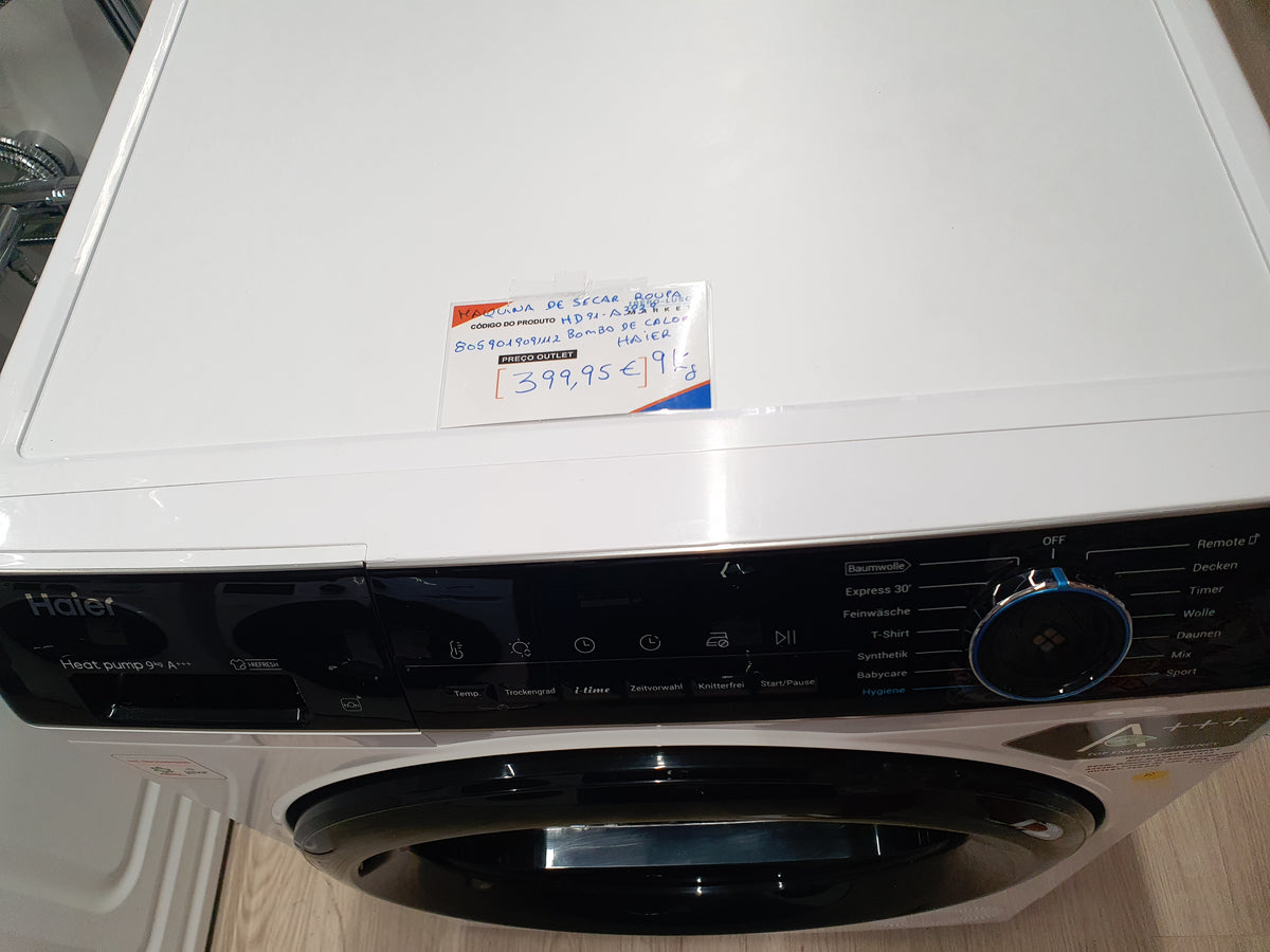 Máquina de Secar roupa HD91-A3939E| bomba de calor |9Kg - HAIER