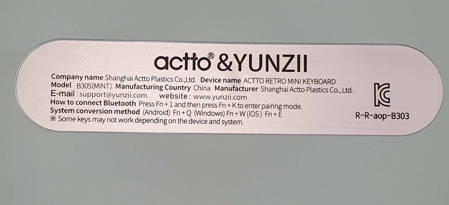 Teclado  vintage B305 - YUNZIIxACTTO