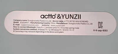 Teclado  vintage B305 - YUNZIIxACTTO