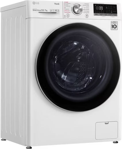 Máquina de lavar e secar roupa V7WD107H2E|10/7Kg - LG