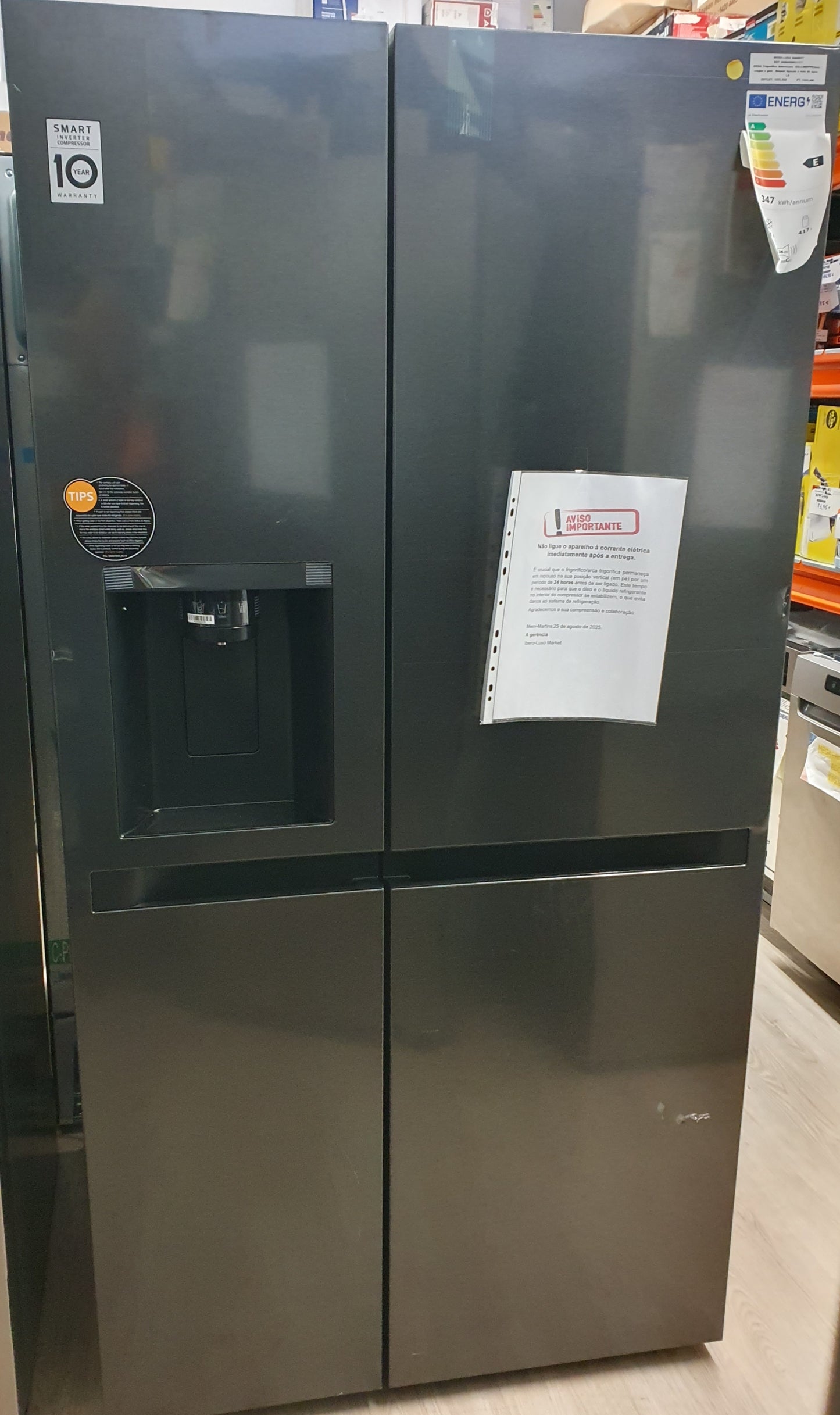 Frigorífico Americano  GSLC40EPPE|Inox,Preto | c/agua e gelo - LG