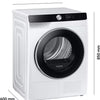 Máquina de Secar roupa DV90DG6845LK | bomba de calor |9 Kg - SAMSUNG