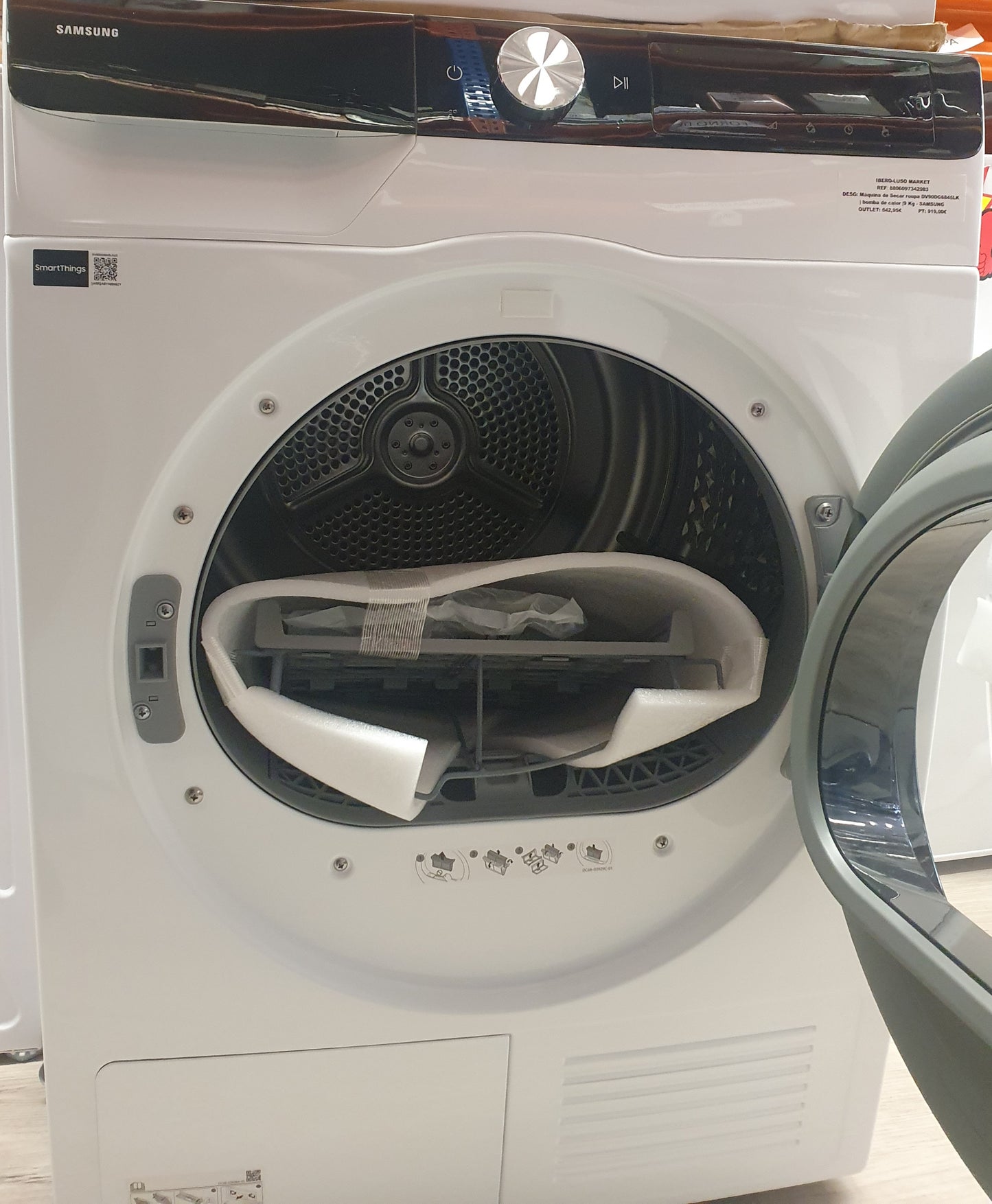 Máquina de Secar roupa DV90DG6845LK | bomba de calor |9 Kg - SAMSUNG