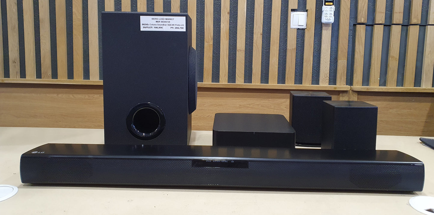 Coluna Soundbar SQC4R Preto-LG