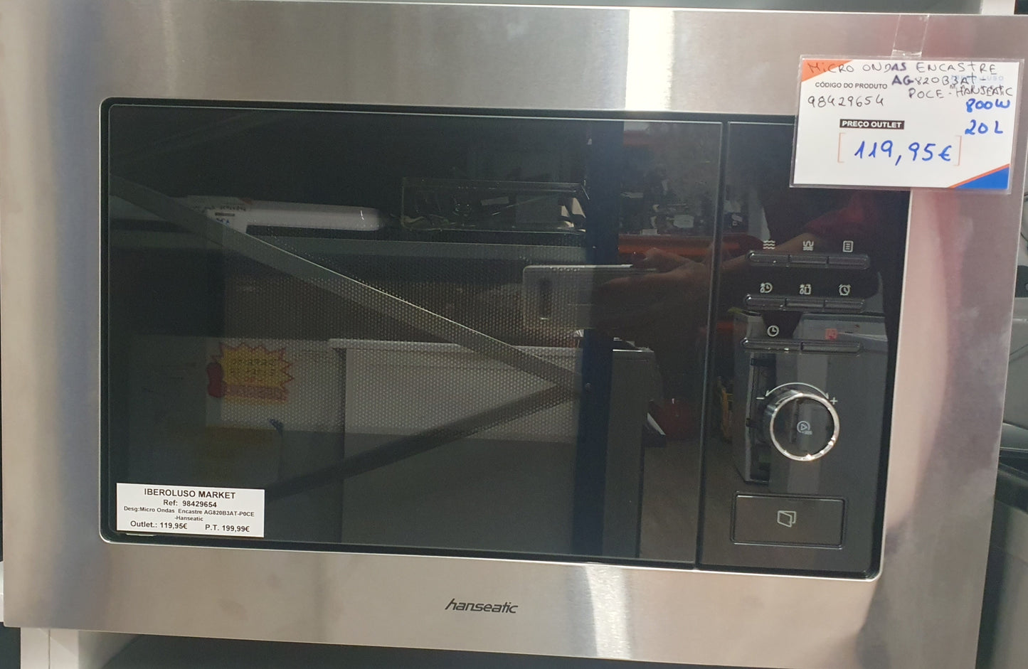 Micro-ondas Encastre AG820B3AT-P0CE - Hanseatic