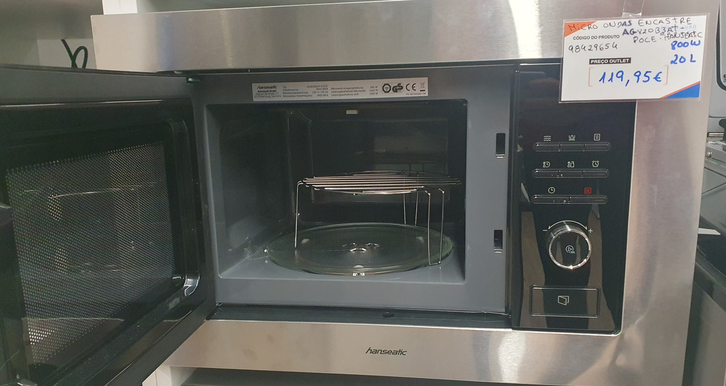 Micro-ondas Encastre AG820B3AT-P0CE - Hanseatic