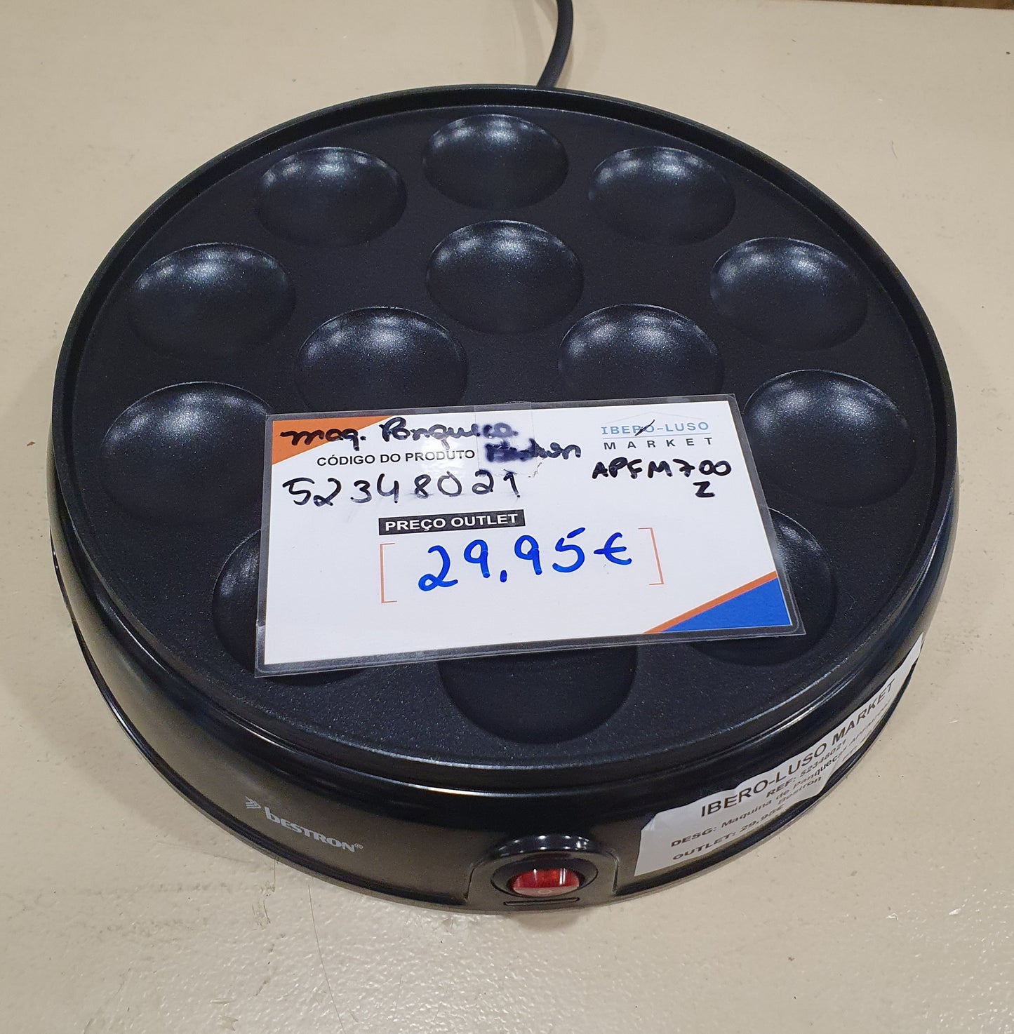 Máquina de Panquecas APFM700Z /800W - Bestron