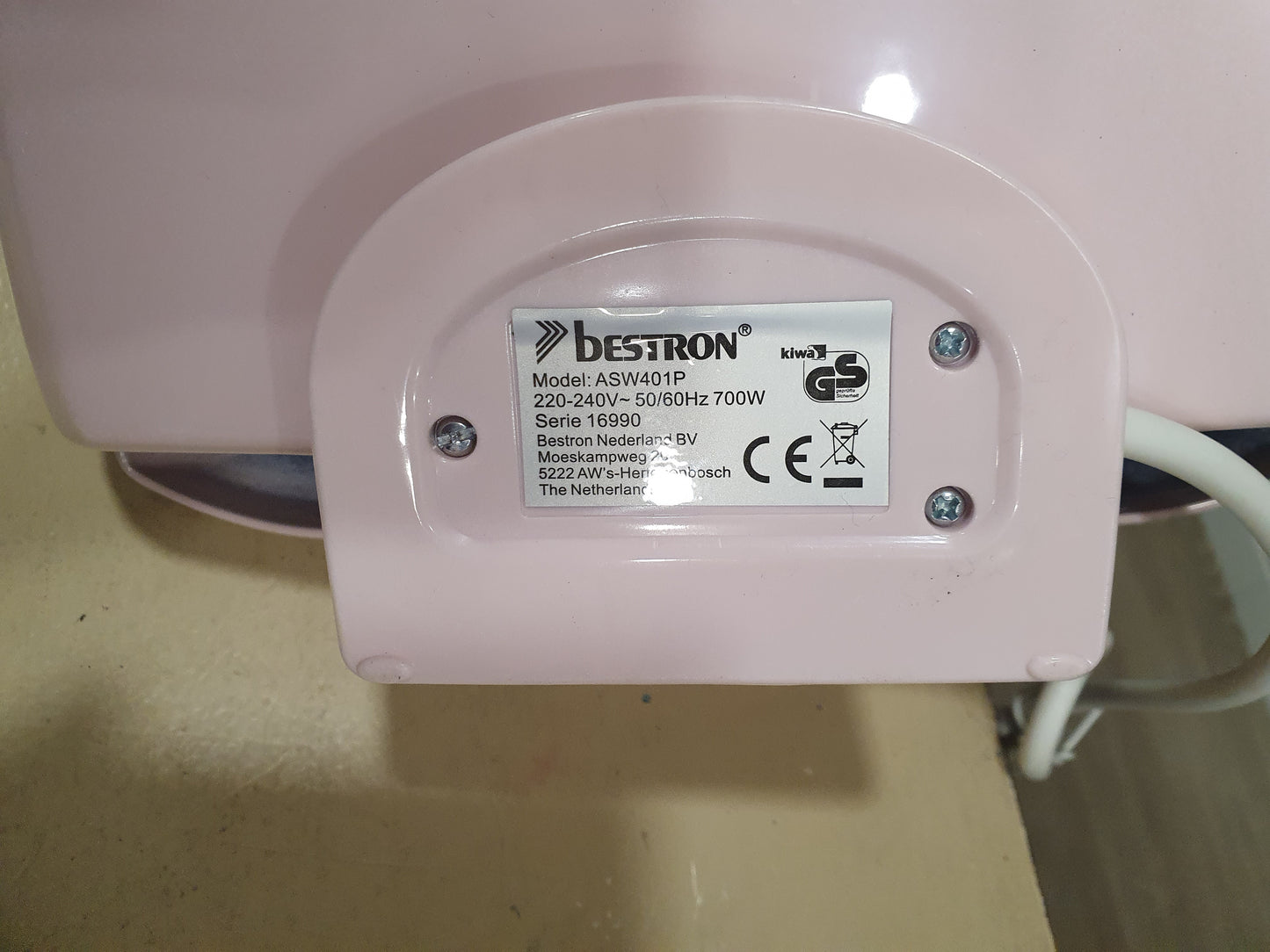 Máquina de Waffles ASW401P / 700W - Bestron