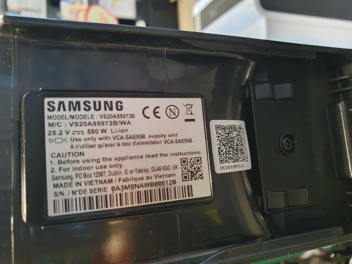 Aspirador sem fios VS20A95973B/WA - Samsung