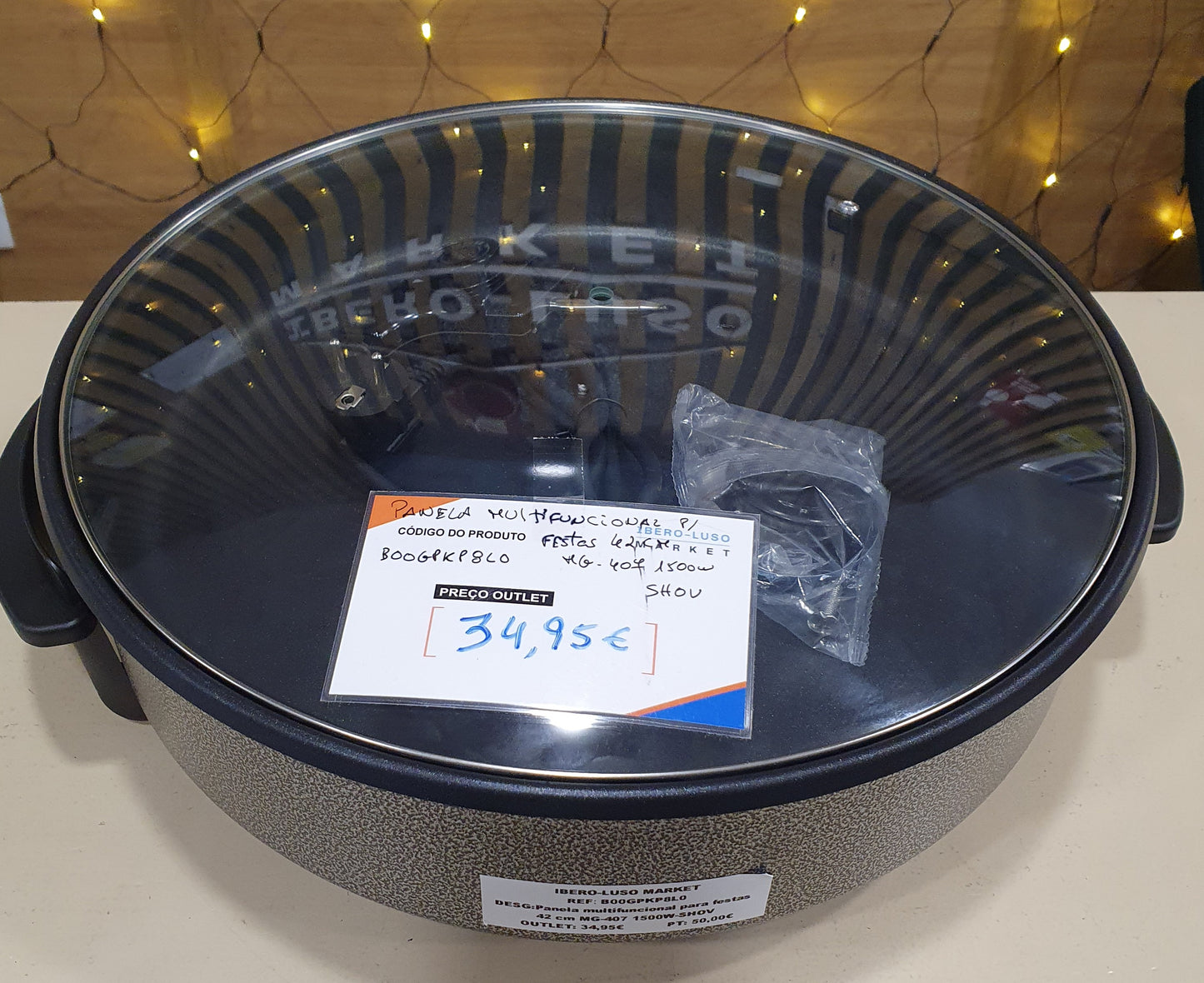 Panela multifuncional para festas  MG-407 |42 cm|1500W-SHOV
