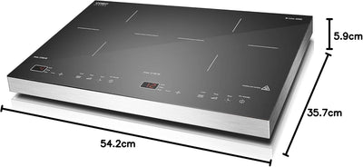 Placa de indução dupla móvel  3500 watts  S-Line 3500 - CASO