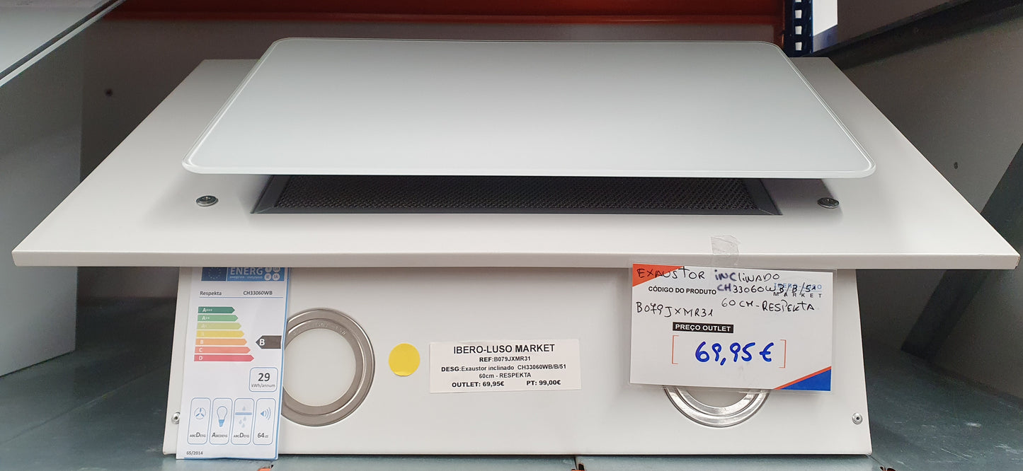 Exaustor inclinado CH33060WB/ 60cm - RESPEKTA