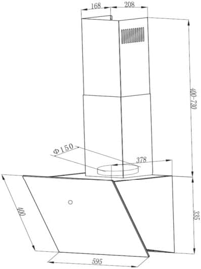 Exaustor inclinado  CH111060WA++ 60cm - RESPEKTA