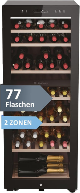 Frigorifico de vinhos | 77 G |2 zonas refrigeração| 190litros SÉRIE 7 |HWS77GDAU1-Haier