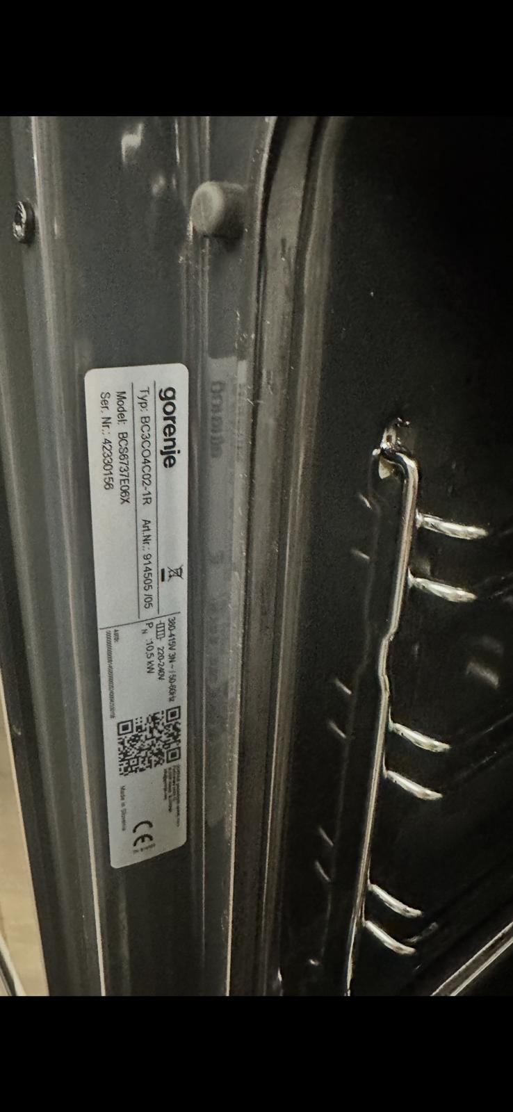 Conjunto de forno c/ placa vitrocêramica| BCS6737E06X/ECD634SC |77L| Inox-Gorenje