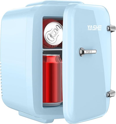 Mini frigorífico, 4 litros 220w/12v (AZUL)-YASHE