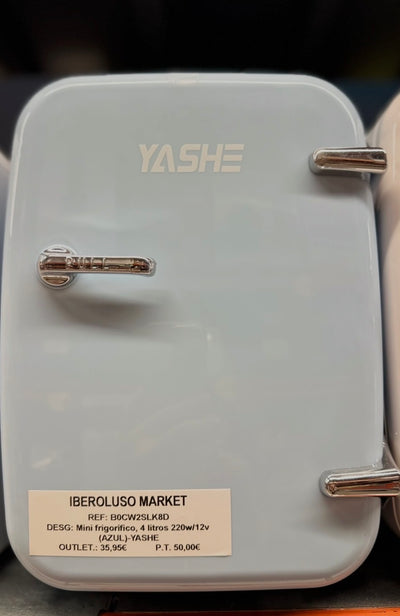Mini frigorífico, 4 litros 220w/12v (AZUL)-YASHE