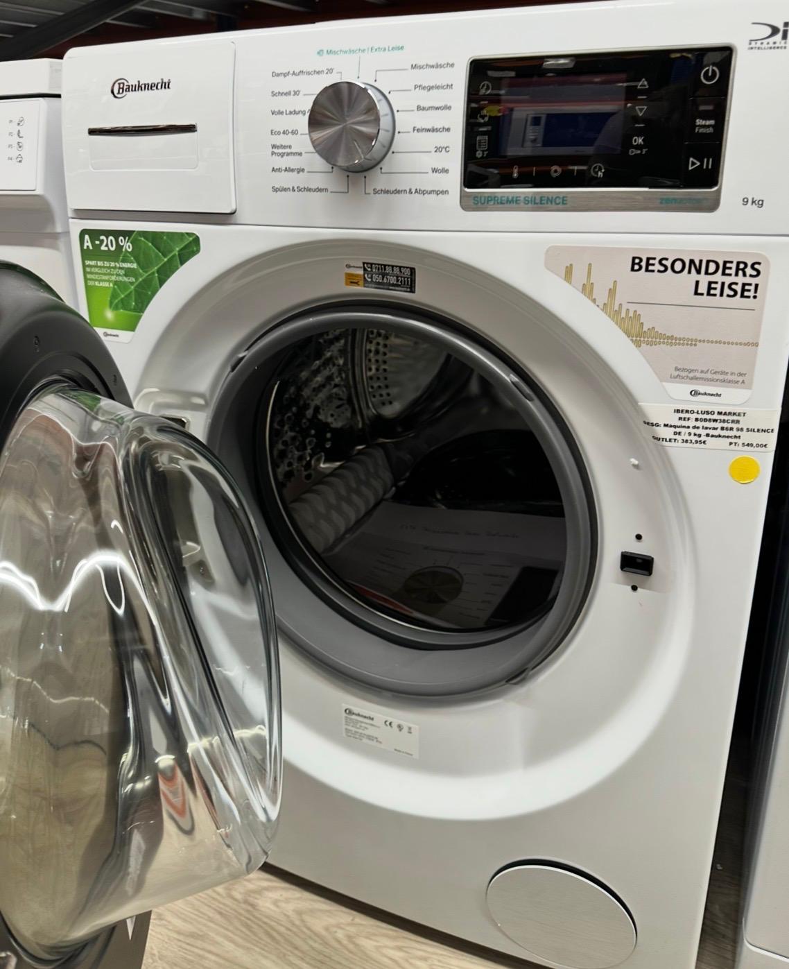 Máquina de lavar roupa B6R 98 SILENCE DE / 9 kg -Bauknecht
