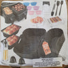 Acessórios para fritadeira a ar quente inclui molde de silicone, grelha, moldes para pão, pinças de cozinha, spray de óleo - LADYSONS