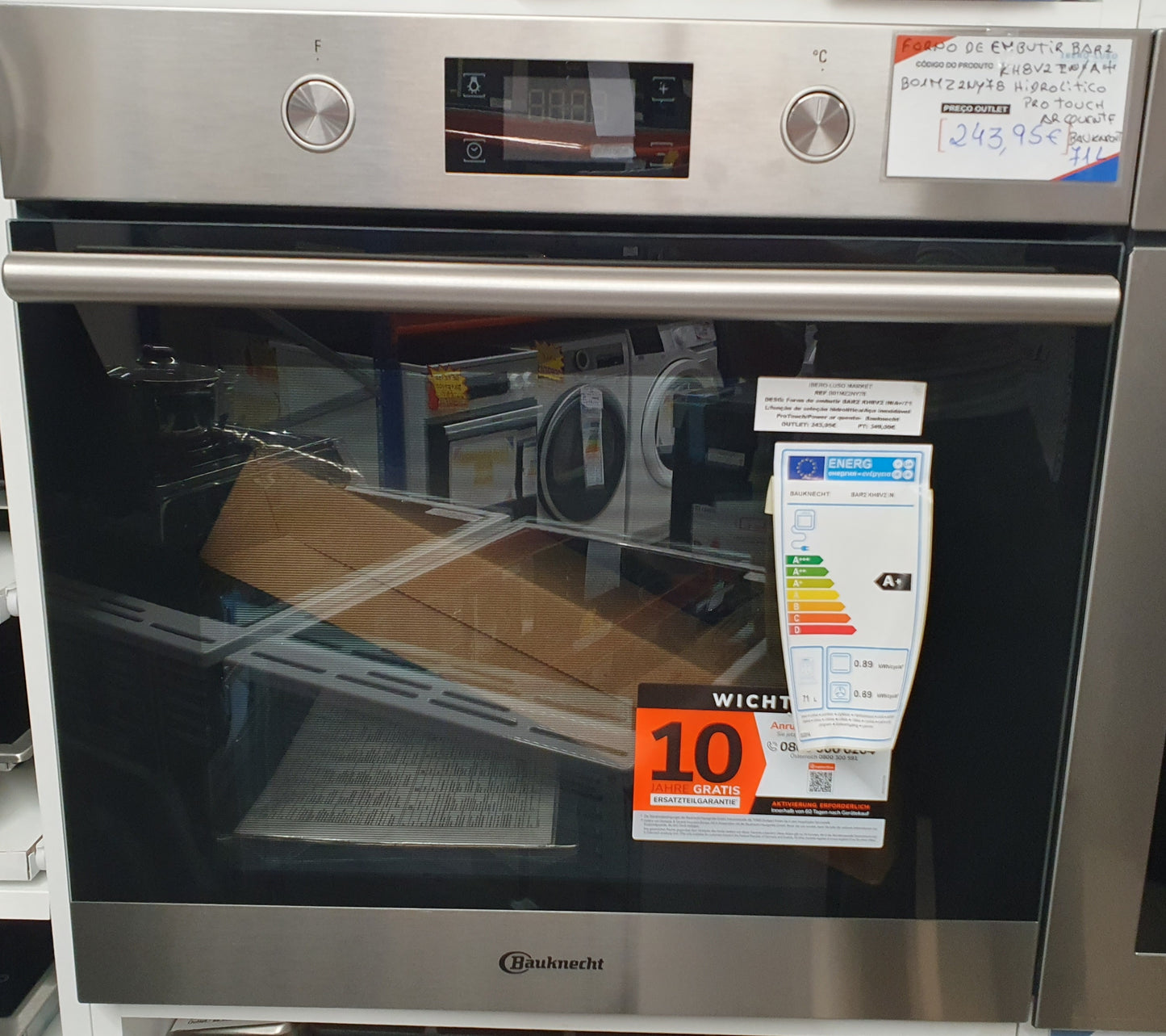 Forno de embutir BAR2 KH8V2 IN/A+ 71 L -  Bauknecht